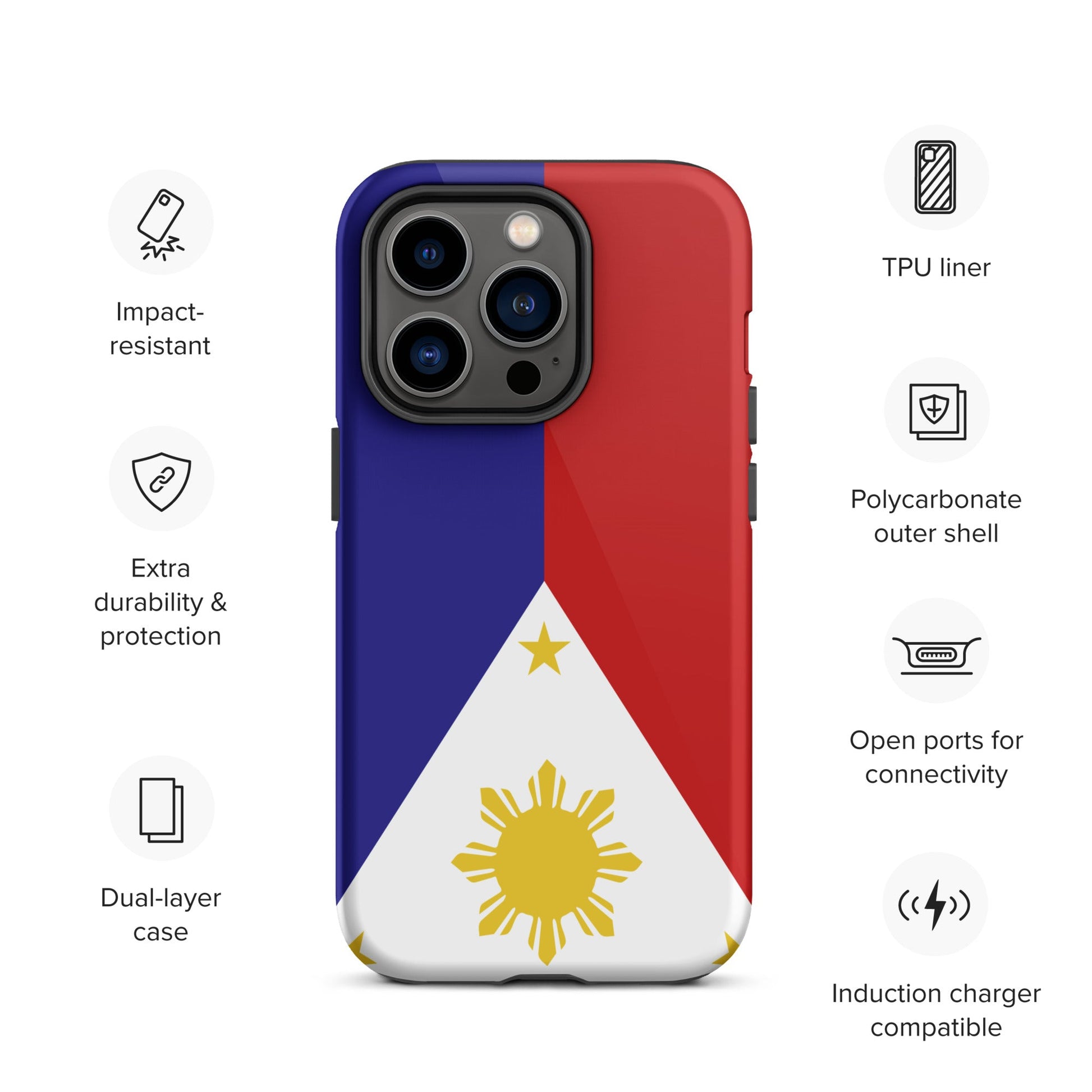 Hardcase iPhone Handyhülle - Mabuhay Pinoy Asia Shop