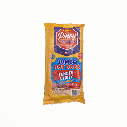 Jumbo Hot Dogs Tender & Juicy mit Käse 320g - Mabuhay Pinoy Asia Shop